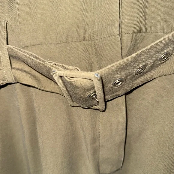 Olive Green Women's Jumpsuit - Picture 6 of 7